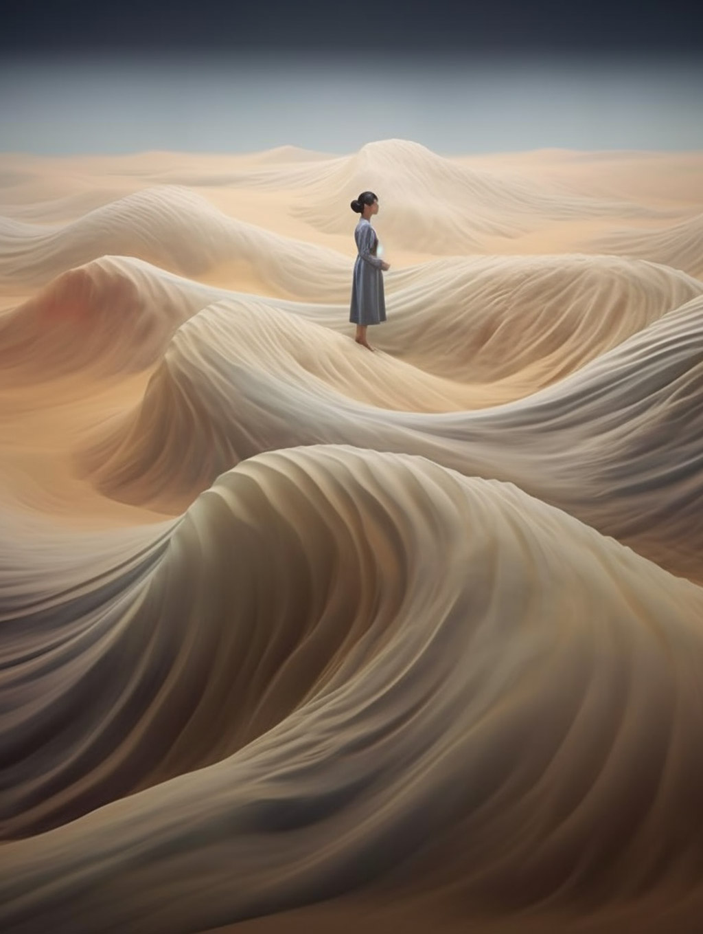 艺术沙漠人物摄影Midjourney咒语 - Ai宇宙吧--Ai宇宙吧-