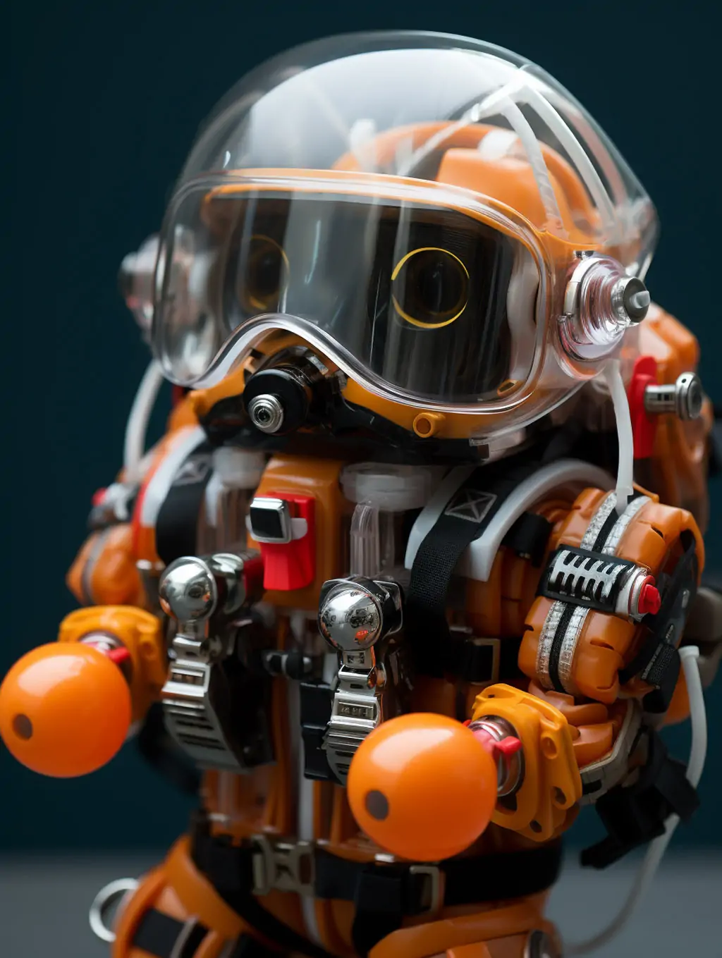 创意科技感迷你太空宇航员机器人机械人物玩具模型Midjourney关键词咒语分享 - Ai宇宙吧--Ai宇宙吧-