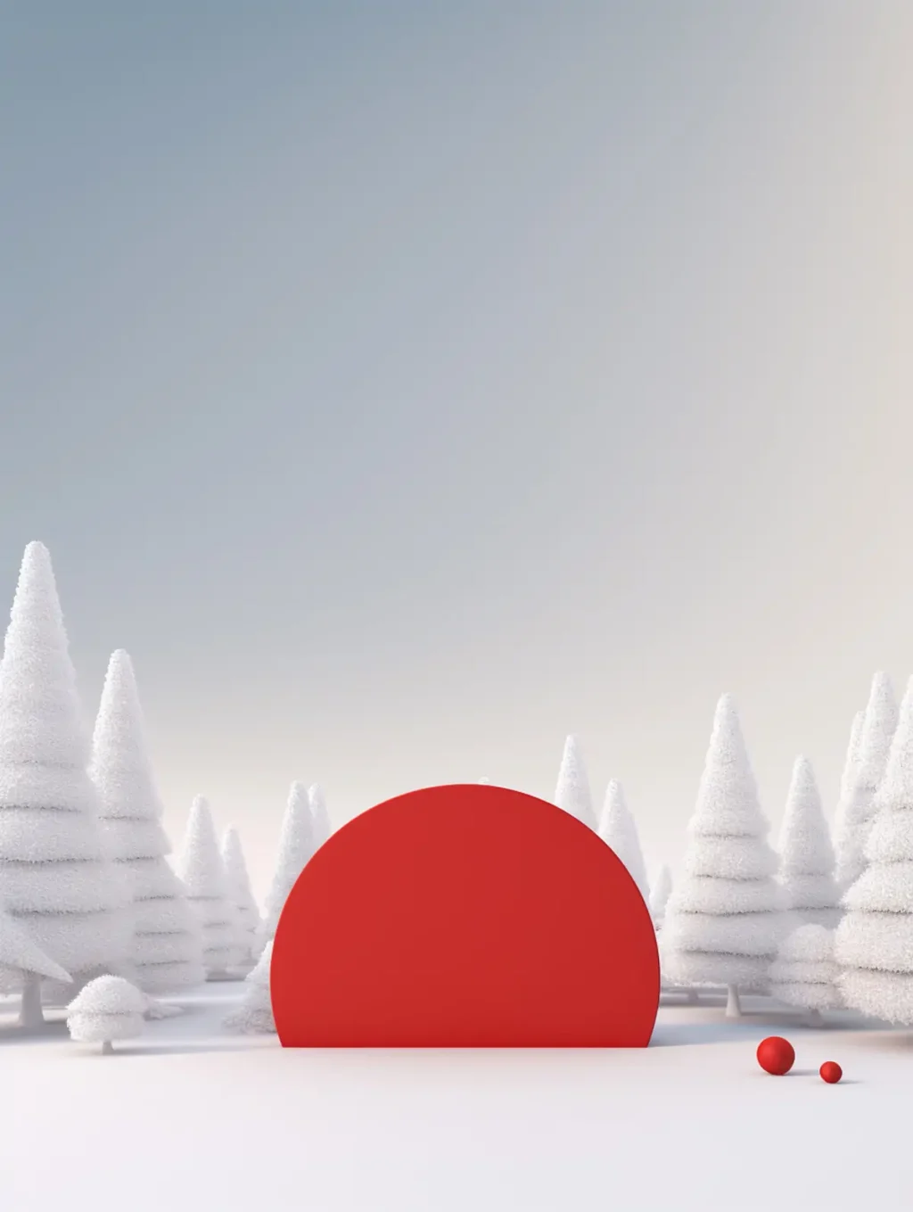 圣诞节圣诞树雪地雪景冬季设计素材Midjourney关键词咒语 - Ai宇宙吧--Ai宇宙吧-